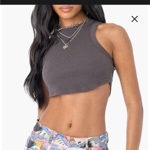 Edikted Charcoal Crop Top